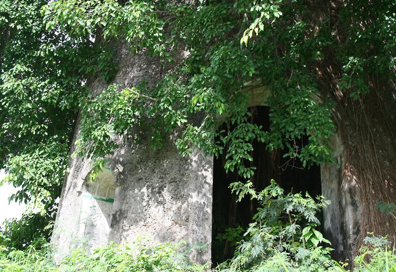 Moulin de Grandfond à Anse-Bertrand. Une baie plus large pour rentrer le mécanisme