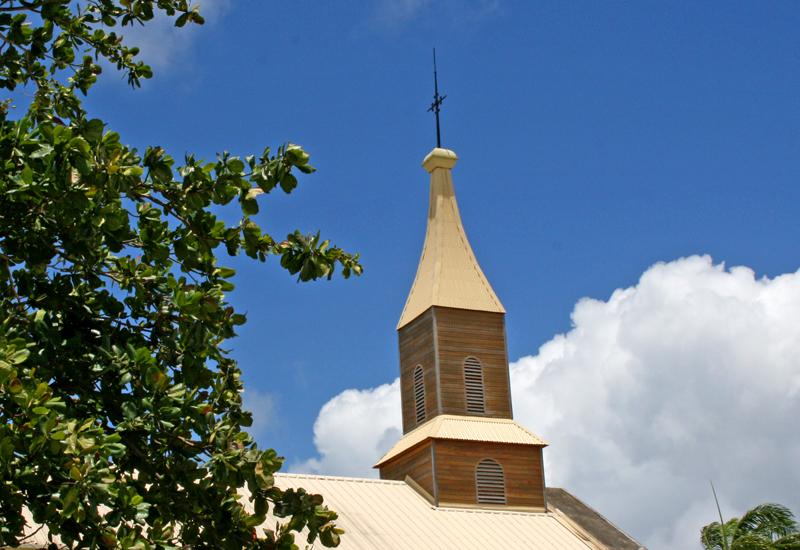 Ville de Port-Louis, Notre-Dame de la Visitation. Clocher recouvert de bois