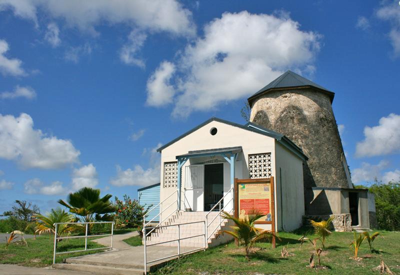 Guadeloupe, ville de Port-Louis. Moulin chapelle de la Pieta