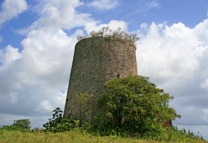 Port-Louis, le moulin de l'Habitation de Bétin