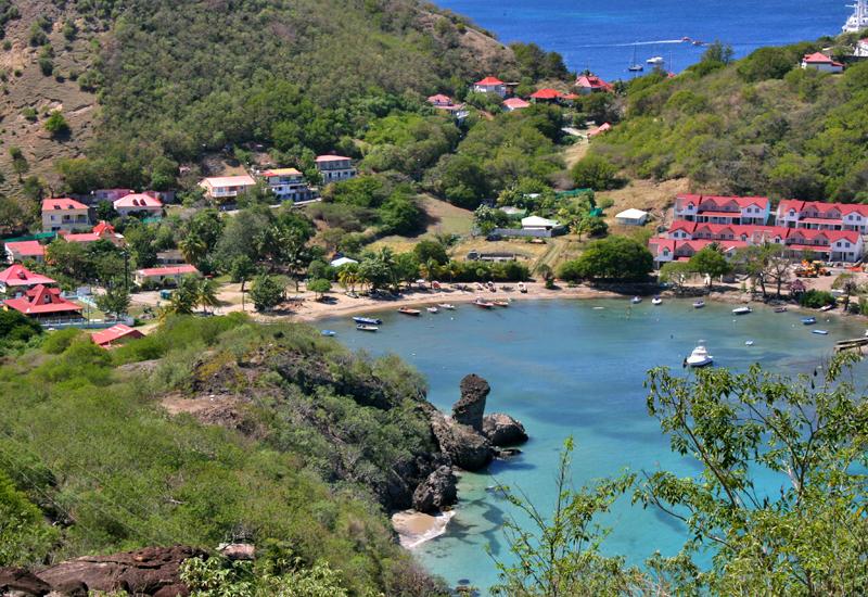 Baie de Marigot - Terre de Haut, Guadeloupe : vue depuis le Morne Morel
