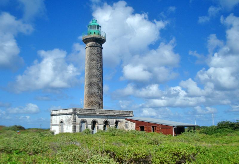 Commune de  La Désirade, Petite Terre, jusqu'en 1974, le phare avait un gardien