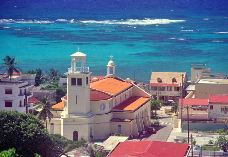 Capesterre de Marie-Galante, église Sainte-Anne, Guadeloupe. Vue d'ensemble