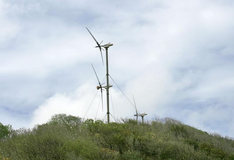 Centrales éoliennes - Capesterre de Marie-Galante, Guadeloupe. Une énergie propre en plein développement sur l'île