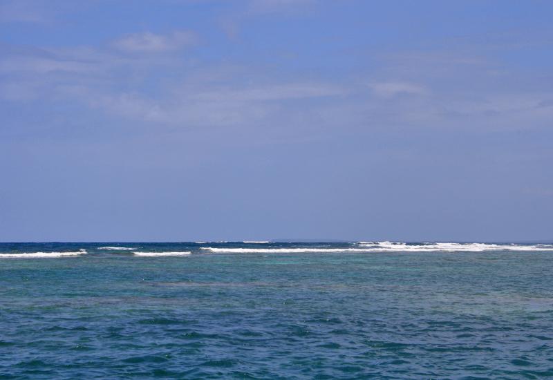 Guadeloupe - Grand Cul-de-Sac Marin. La barrière de corail Guadeloupe - Grand Cul-de-Sac Marin. La barrière de corail